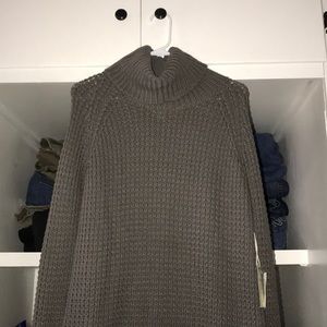 Bowl Neck sweater dress GRAY